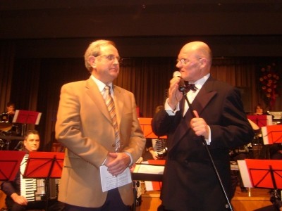 Komponist Adolf Gtz mit Dirigent Gnther Stoll